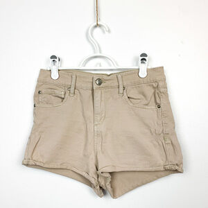 Garage Denim Beige Stretch Shorts